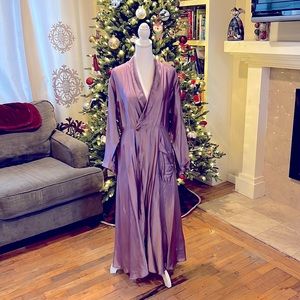 Lavender Silk Wrap Jacket/Dress Full Length